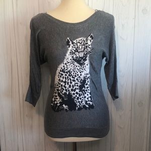 WHBM Snow Leopard Sweater